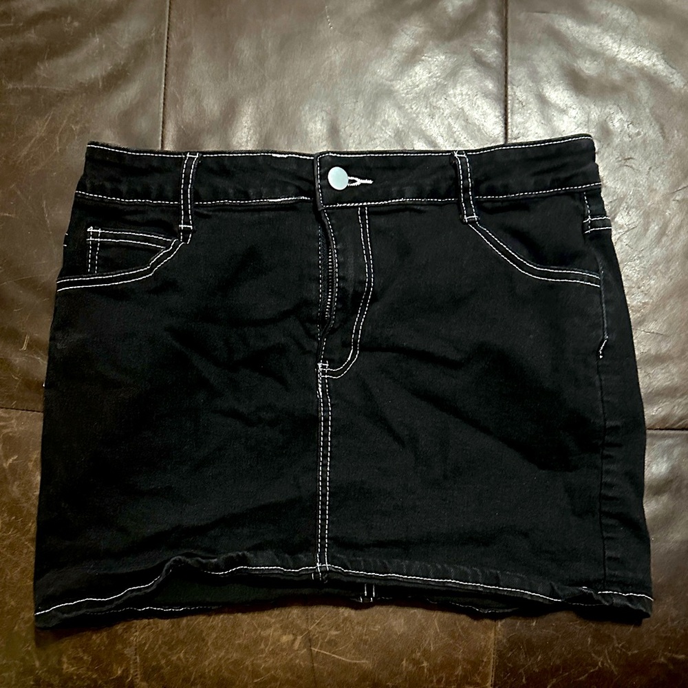 Denim Mini Skirt